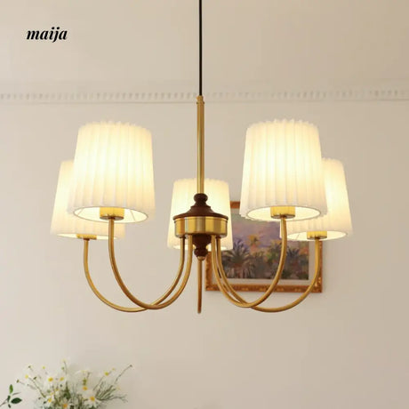 NANCY French Retro Chandelier Modern Bedroom Lamp from NANCY