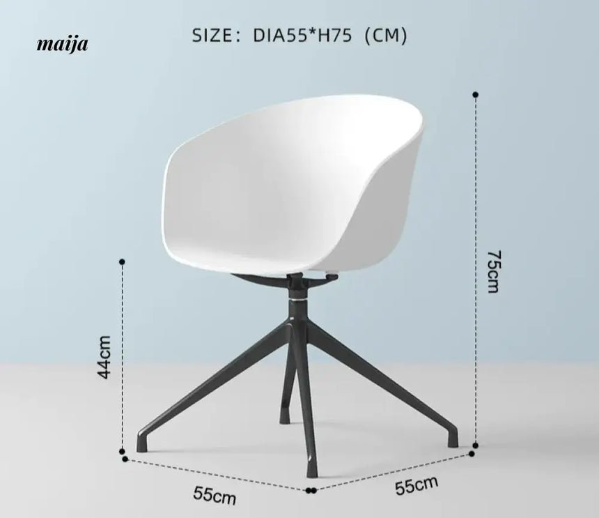 LOWERLEFT Rotating Computer Chair from Lower Left