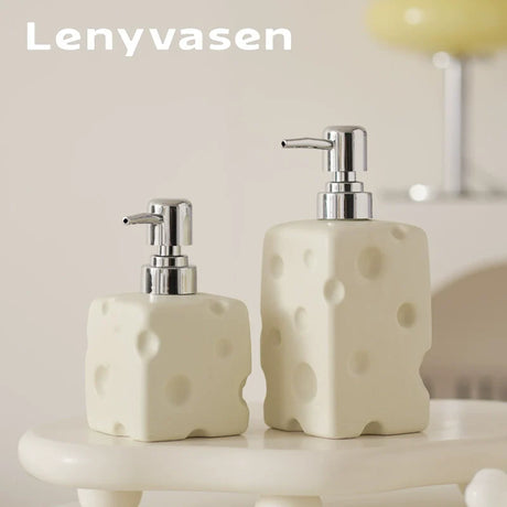 LENYVASEN Soren Shampoo Ceramic Container from LENYVASEN