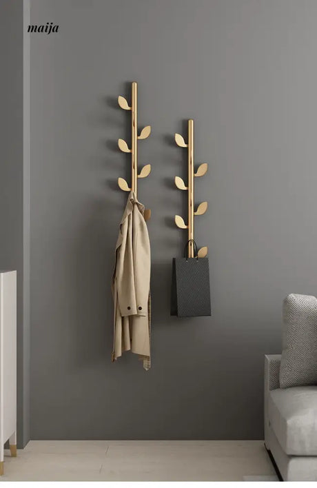 JINRAN Creative Iron Leaf Wall-Mounted Hanger from JINRAN