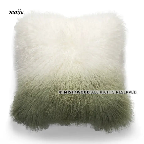 MISTYWOOD Green Pillow for Bedside or Sofa from MISTYWOOD