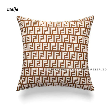 MISTYWOOD Modern Fox Pillow with Raccoon Design from MISTYWOOD