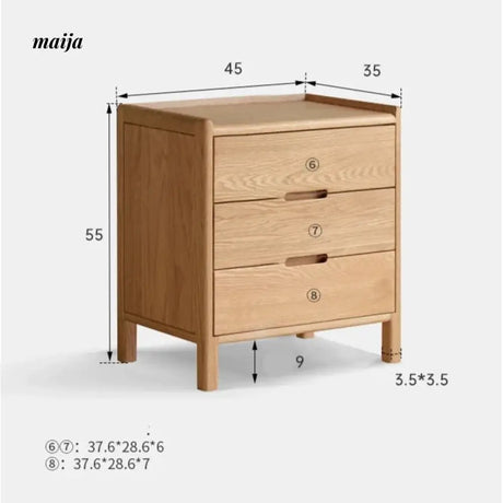 GENJI Meghan Bedside Table from GENJI