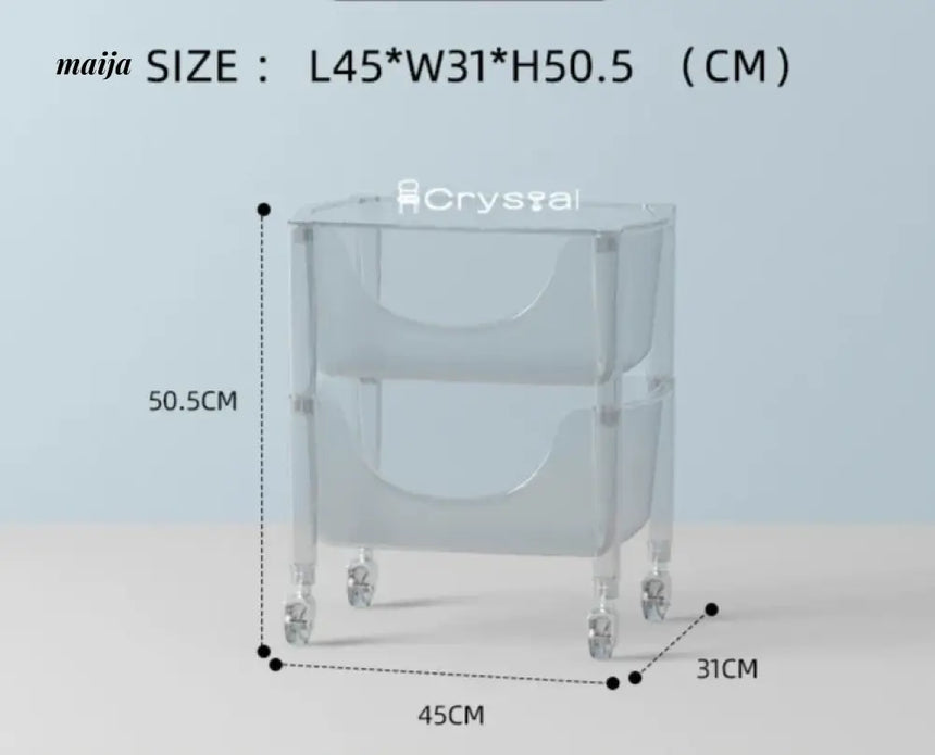 Acrylic Cloudy Snack Trolley