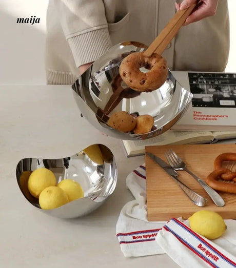 COLOURHUNTER Scandinavian Stainless Steel Fruit Bowl from maija