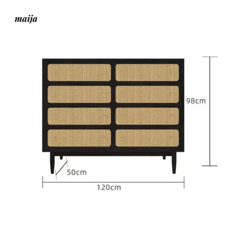HARUNO Betty Rattan Drawer Cabinet from HARUNO
