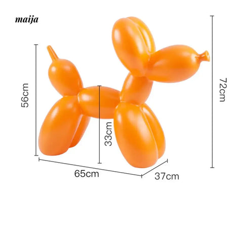 LAZYSPACE Violet Balloon Dog Stool from LAZYSPACE