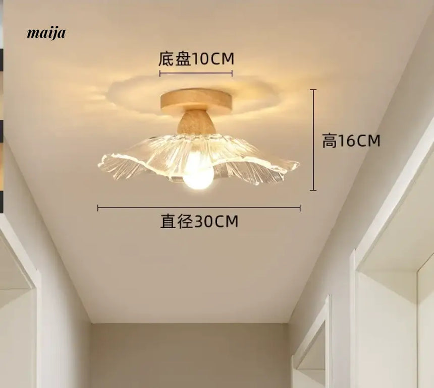 GVG Lotus Leaf Crystal Ceiling Light from GVG