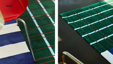UNDERLAND Running Track Pattern Rug from UNDERLAND