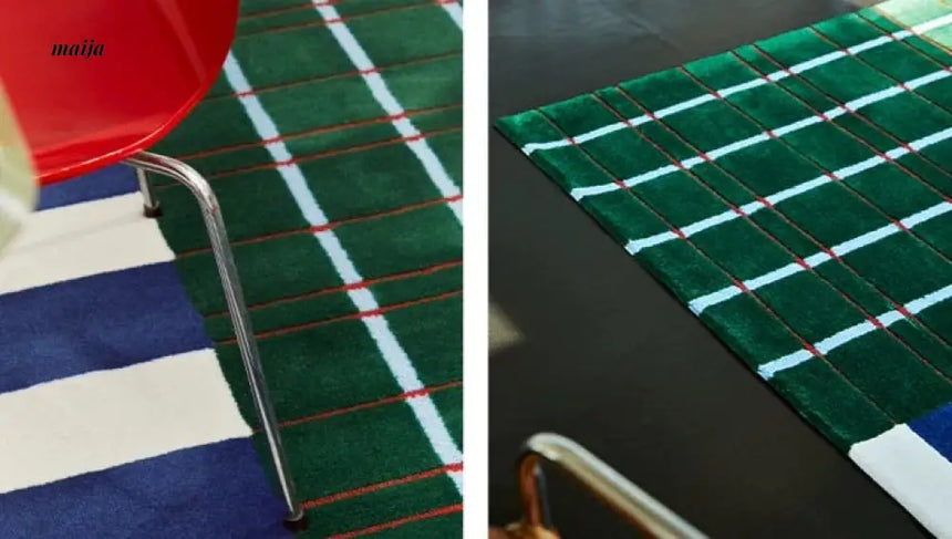 UNDERLAND Running Track Pattern Rug from UNDERLAND
