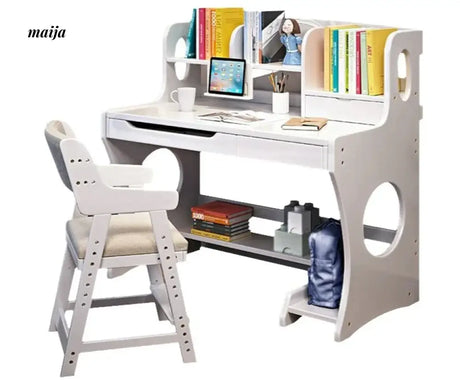 Jasper Full Wooden Study Desk Set from maija