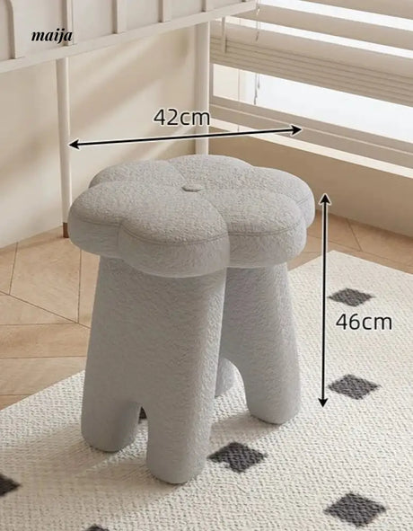 White Flower Dressing Stool from Kaiyashi