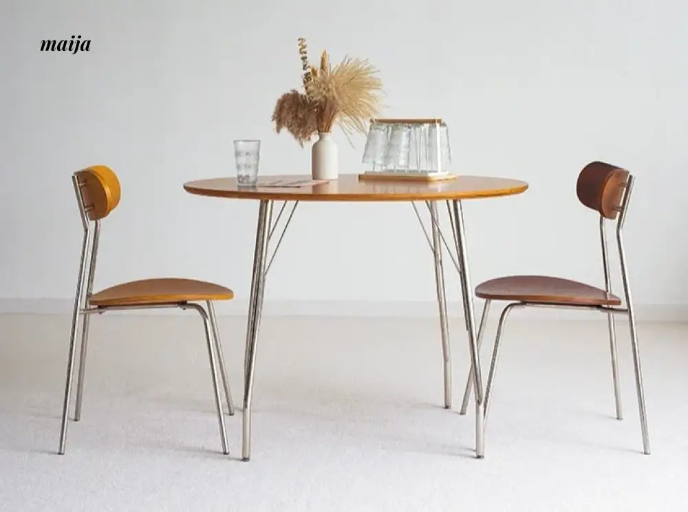 MOODSTORM Lilli Simple Iron Dining Table and Chair Set from MOODSTORM