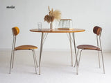 MOODSTORM Lilli Simple Iron Dining Table and Chair Set from MOODSTORM