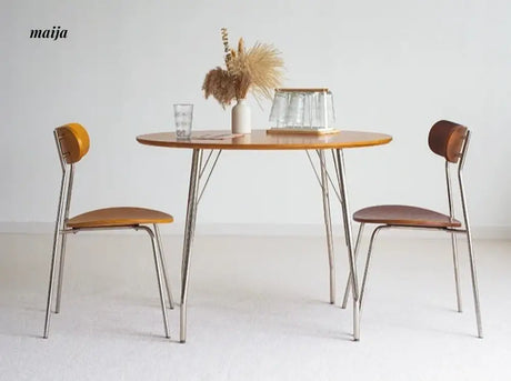 MOODSTORM Lilli Simple Iron Dining Table and Chair Set from MOODSTORM