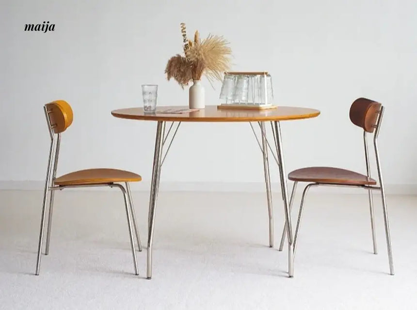MOODSTORM Lilli Simple Iron Dining Table and Chair Set from MOODSTORM