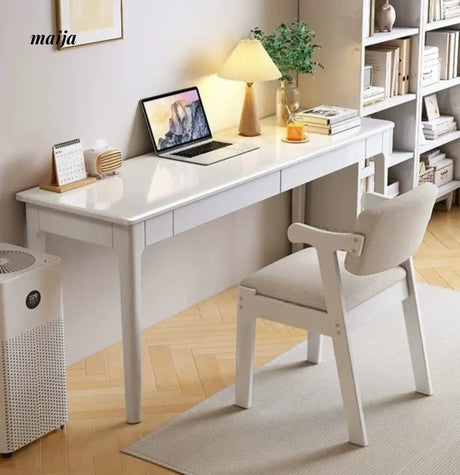 Pioneer Solid Wood Narrow Desk from maija