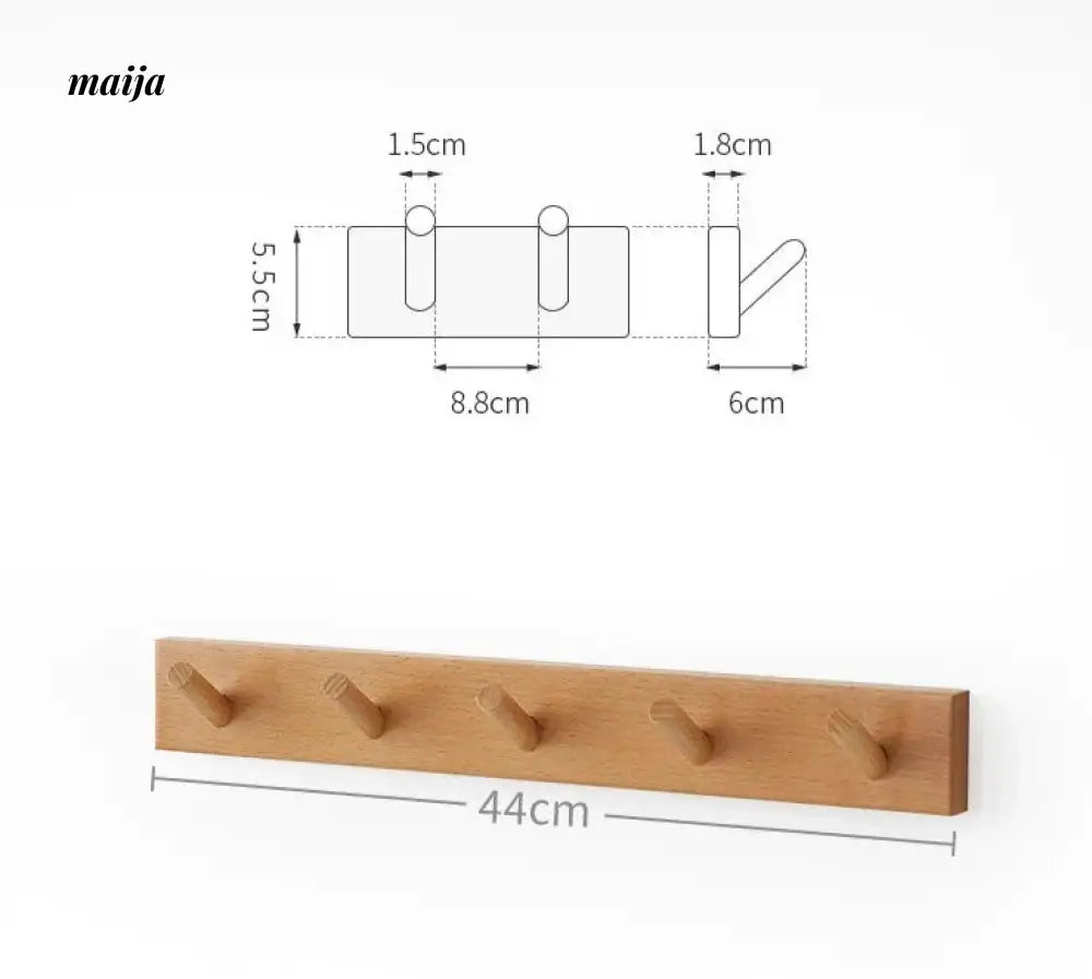 KIMACHI Wooden Load Bearing Coat Hooks from maija