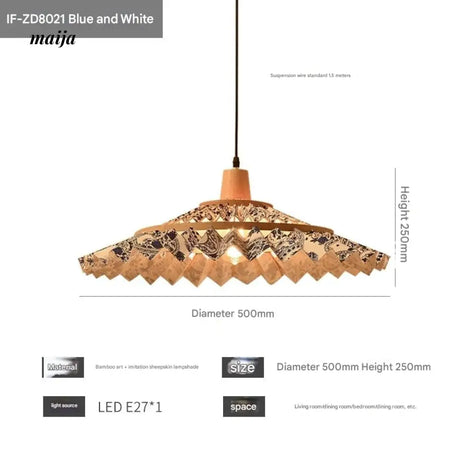 ZHONGSHAN Japanese Ceiling Lamp with Umbrella Design from ZHONGSHAN