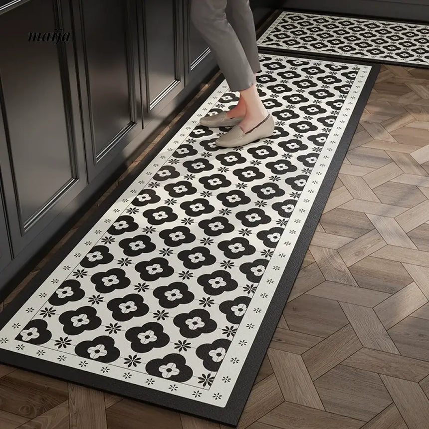 AOJU French Baroque Design Nonslip Kitchen Mat