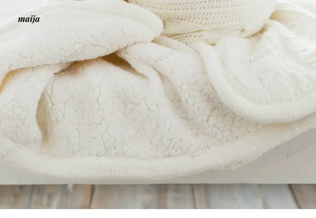 Cable Knit Double Layer Blanket from maija