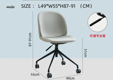 LOWERLEFT Modern Computer Dining Chair from Lower Left