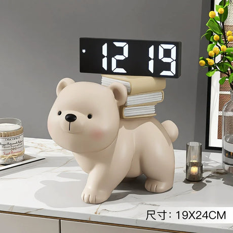 YUNCAN Bella Cream Bear Clock from YUNCAN