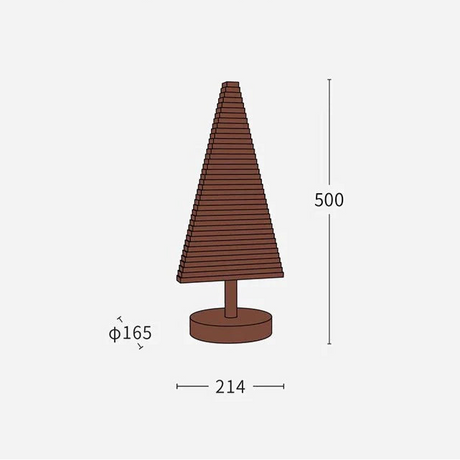 MUMO Hazel Solid Wood Christmas Tree Decor from MUMO