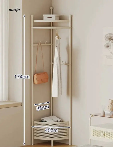 Miriam Coat Hanger with Basket from Kaiyashi