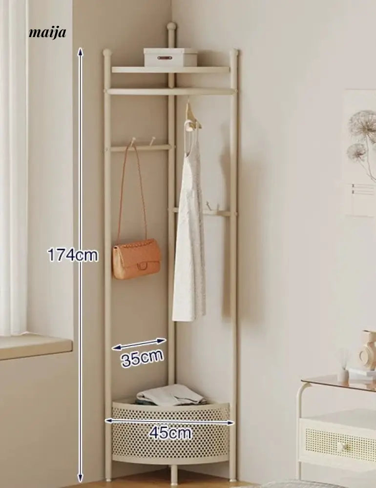 Miriam Coat Hanger with Basket from Kaiyashi
