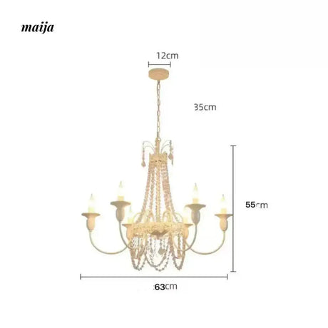 NANCY French Cream Style Crystal Chandelier from NANCY