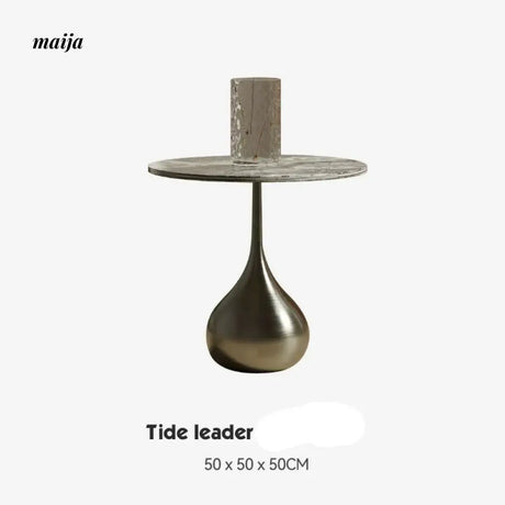 TIDELEADER Teardrop Marble Side Table from TIDELEADER