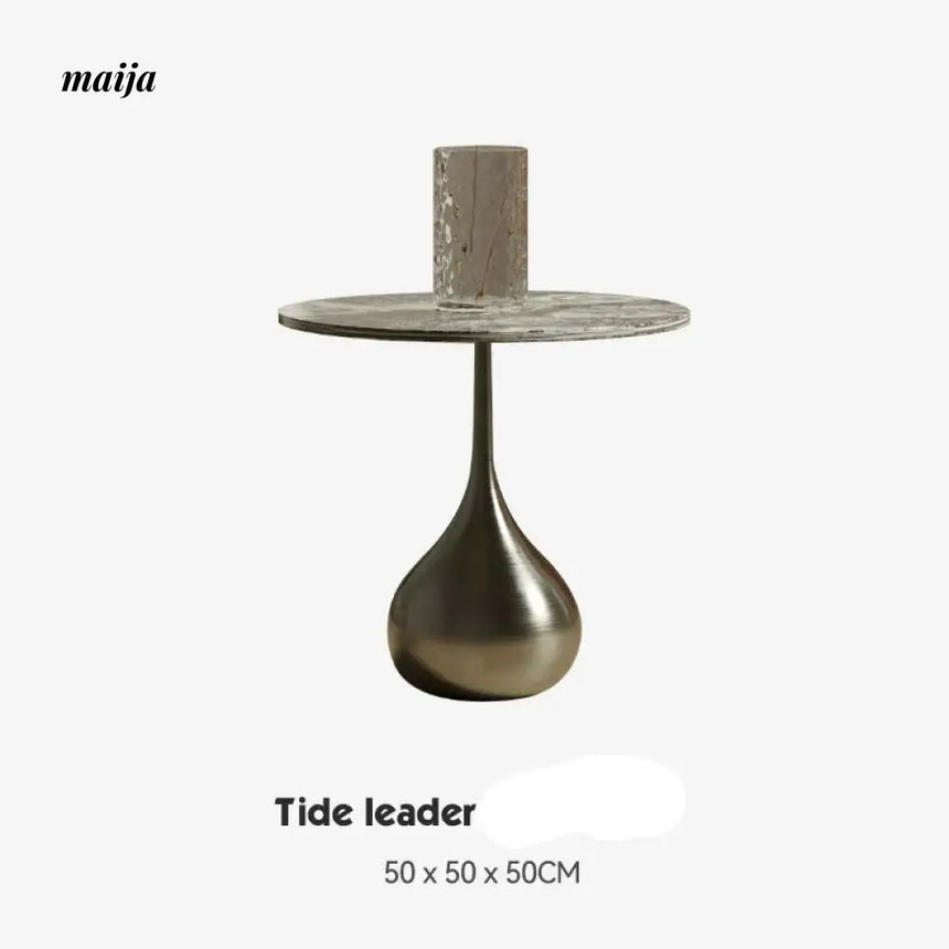 TIDELEADER Teardrop Marble Side Table from TIDELEADER