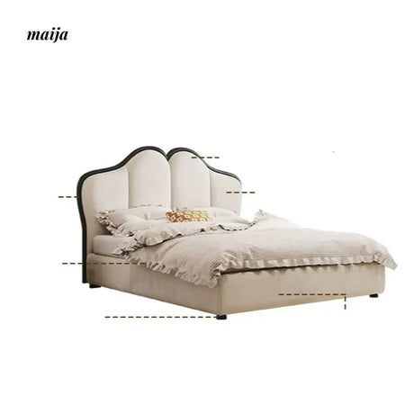 DOSMARS Isla Cream Storage Bed from DOSMARS