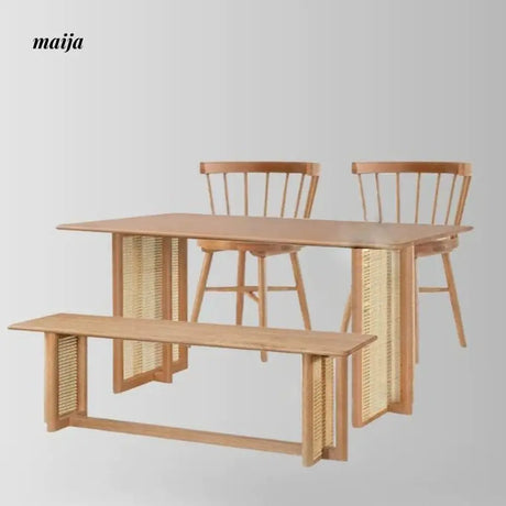 SLIGHTLYCOOL Mattie Rattan Dining Table from maija
