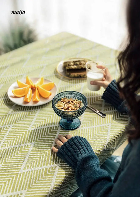 Chevron Vintage Tablecloth from maija