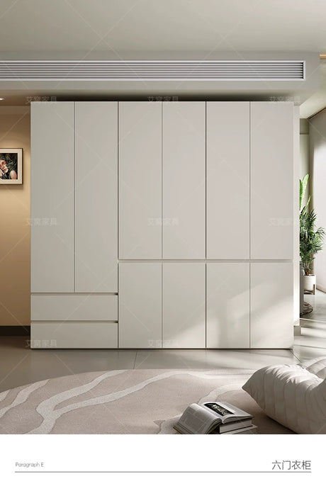 AIWO Odette Cream Ceiling-High Wardrobe for Small Apartments from AIWO