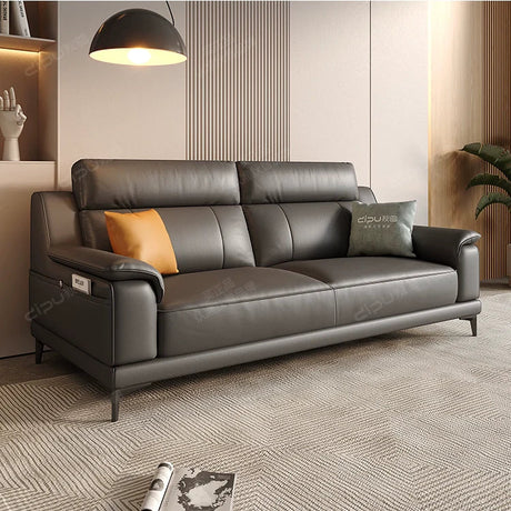 DIPU Tanner Cream Leather Sofa from DIPU