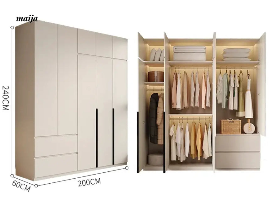 MEIHOUSE Light Luxury Bedroom Large Wardrobe Storage from MEIHOUSE