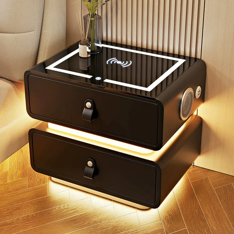 BESTFU Zephyr Smart Bedside Table with Sleek Functionality from BESTFU