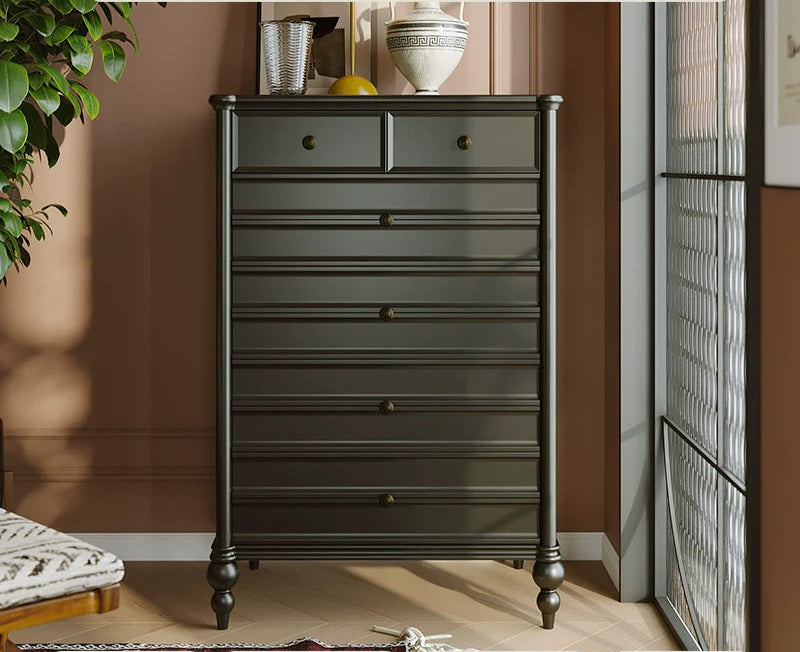 LINYUE Noelle French Solid Wood Eight-Drawer Sideboard from LINYUE