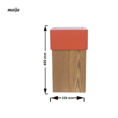 MUSN Cream Wind Trash Bin from MUSN