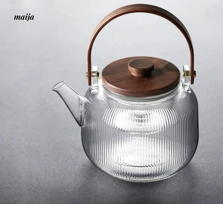 JOTO Heat Resistant Ceramic Electric Pot Double Layer Teapot from JOTO