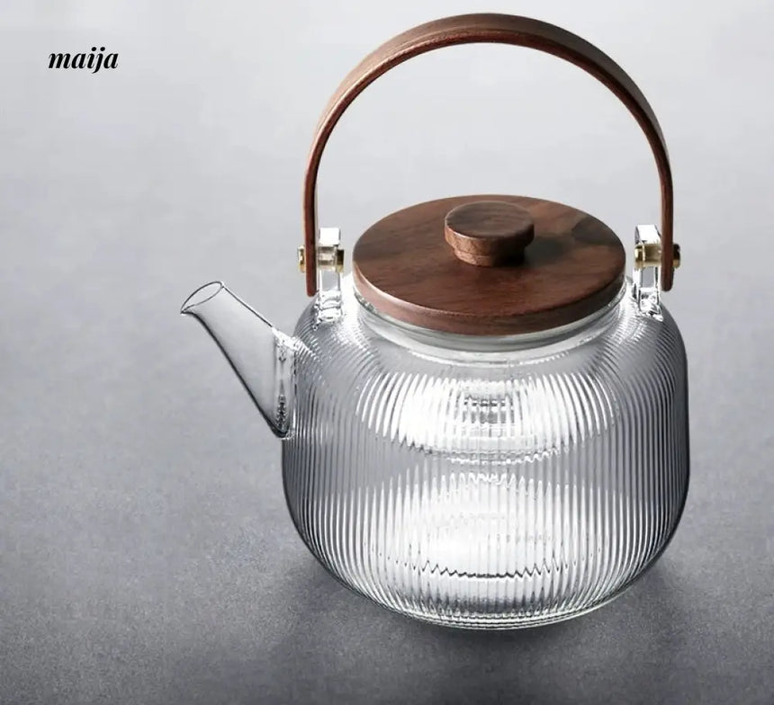 JOTO Heat Resistant Ceramic Electric Pot Double Layer Teapot from JOTO