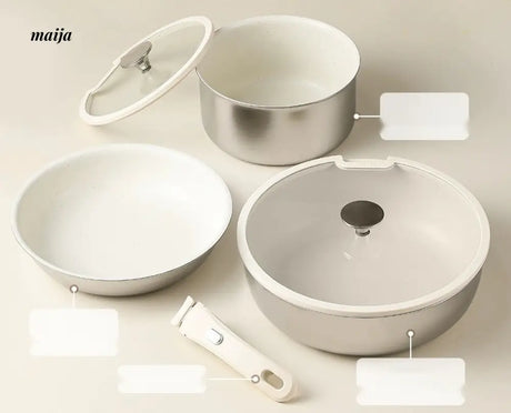 CAROTE Removable Handle Stainless Steel Kitchen Set from CAROTE