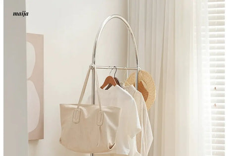 LOWERLEFT Stainless Steel Leather Coat Rack from Lower Left