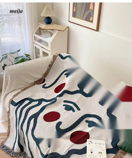 MAN YUE HOME INS Art Blanket for Sofa or Living Room Use from MAN YUE HOME