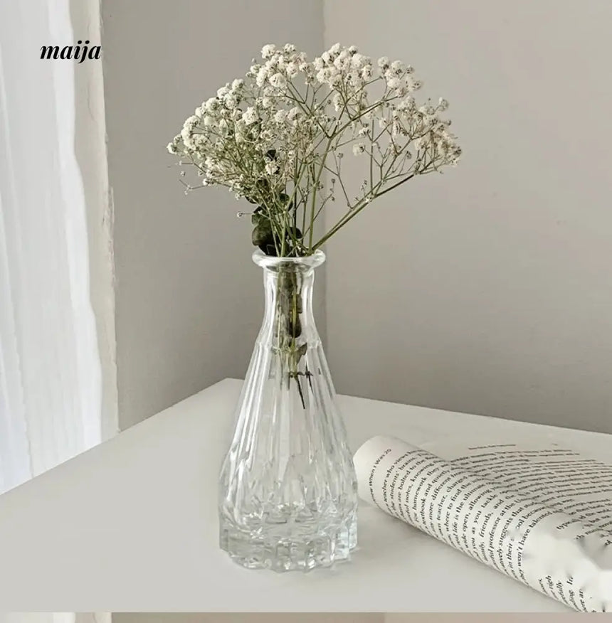 BANKE Retro Glossy Flower-Shaped Small Vase from BANKE