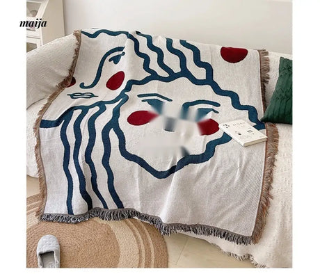 MAN YUE HOME INS Art Blanket for Sofa or Living Room Use from MAN YUE HOME