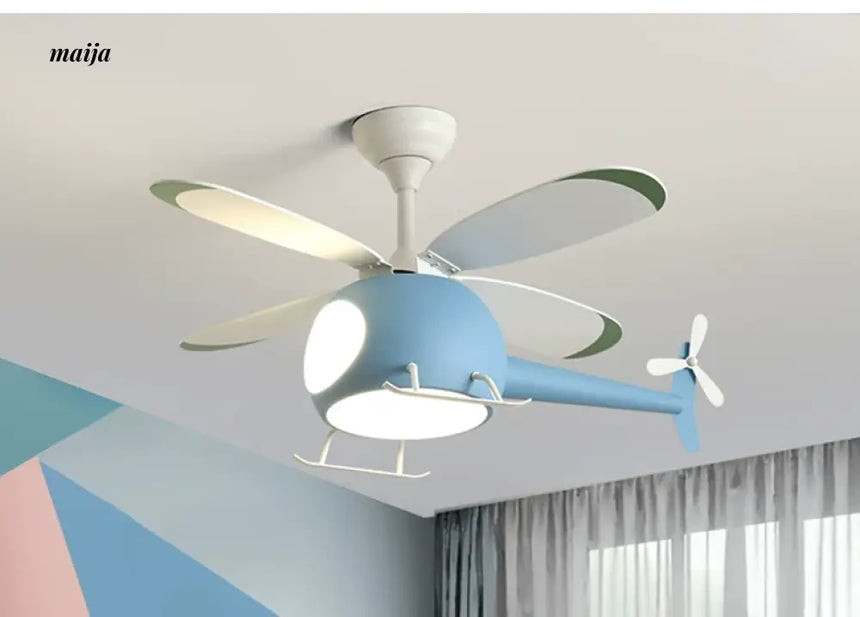 GVG Helicopter Cartoon Air Fan Ceiling Lamp from GVG